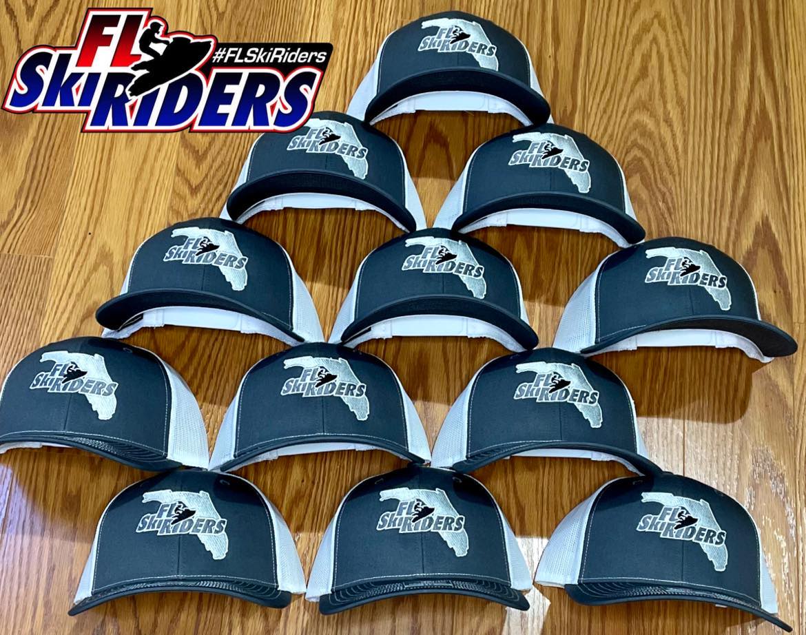 FL Ski Riders Hat - Gray & White