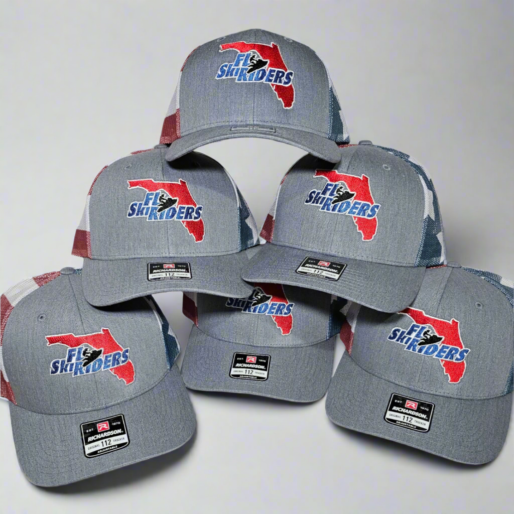 FL Ski Riders Hat - Red, White & Blue
