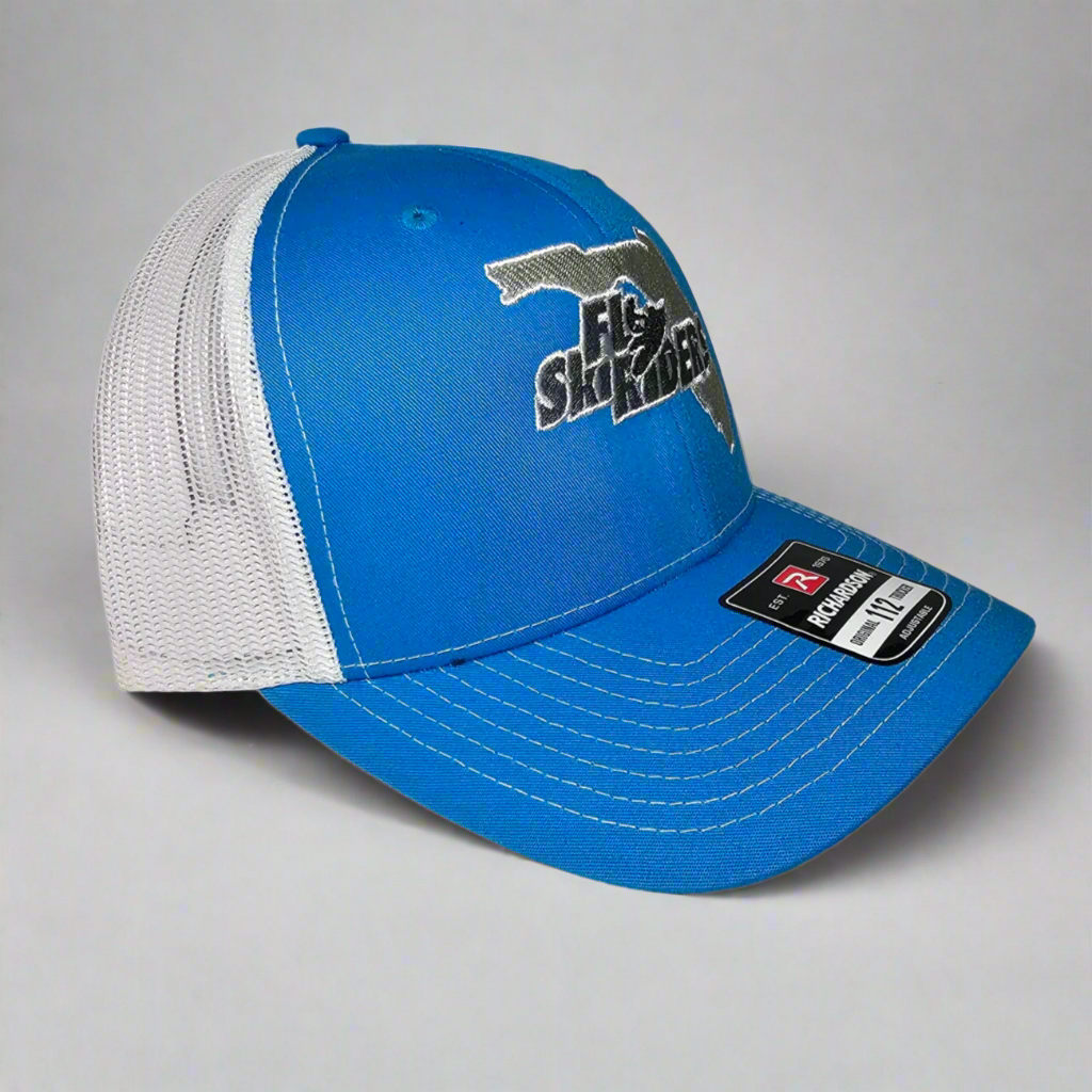 FL Ski Riders Hat - Bright Blue & White