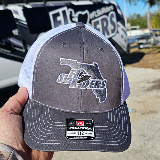 FL Ski Riders Hat - Gray & White