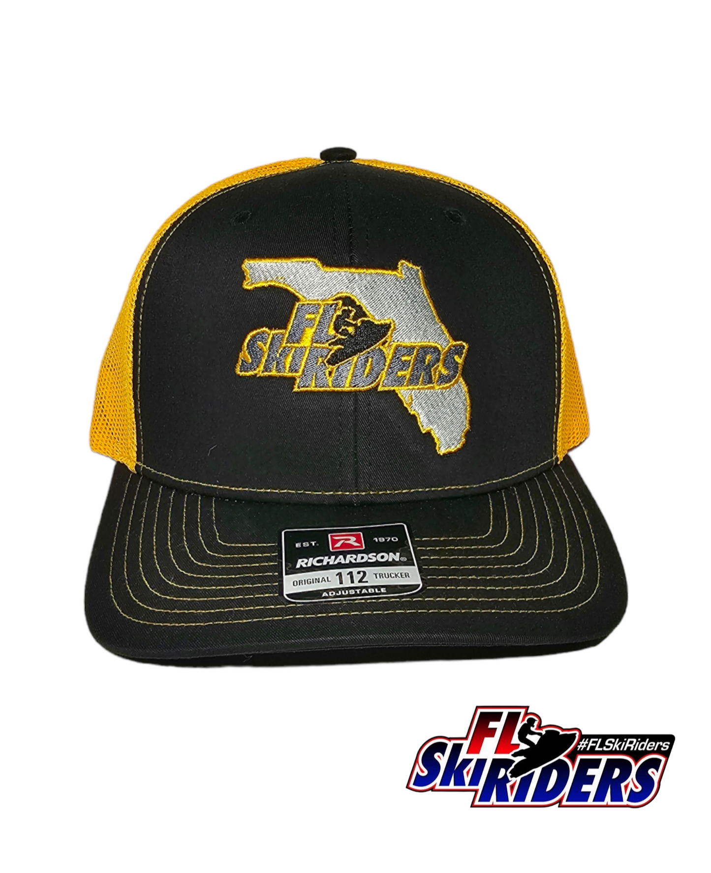 FL Ski Riders Hat - Black & Yellow