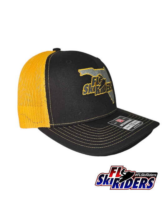 FL Ski Riders Hat - Black & Yellow