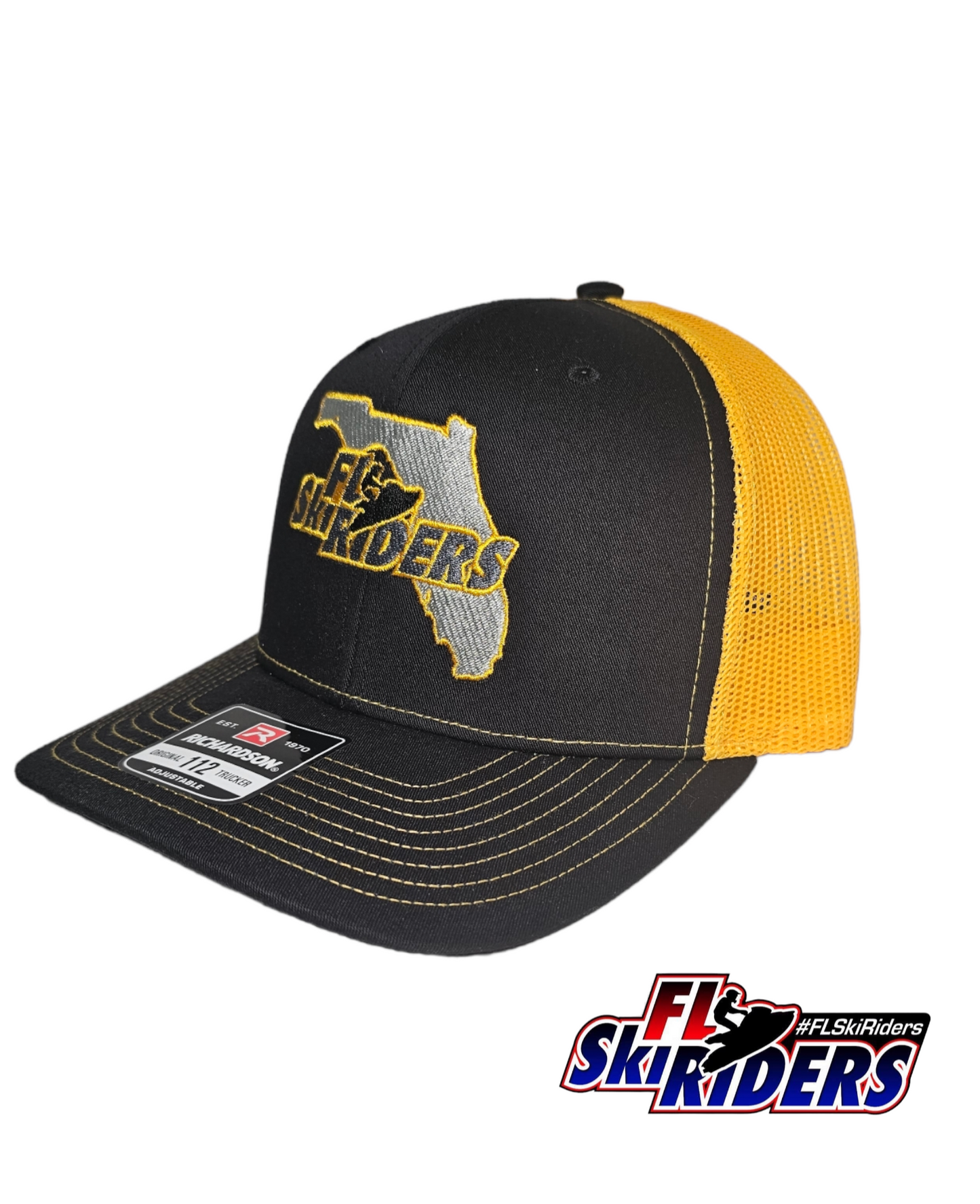 FL Ski Riders Hat - Black & Yellow